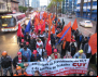 Federação dos Sapateiros participa de atos da Greve Geral, em Porto Alegre