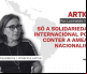Só a Solidariedade Internacional pode conter o avanço do nacionalismo no mundo