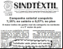 Sindtêxtil Ipojuca-PE: campanha salarialconquista 7,35%no salário e 8,75% no Piso
